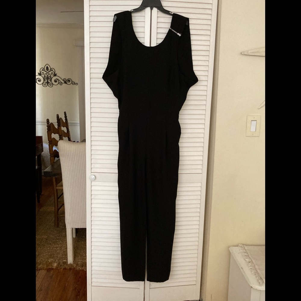 Banana Republic Black Open Back Jumpsuit